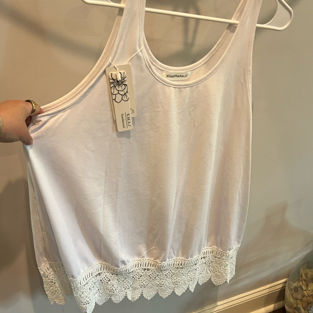 White tank top
